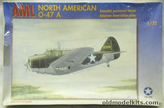 AML 1/72 North American O-47A, 72 003 plastic model kit